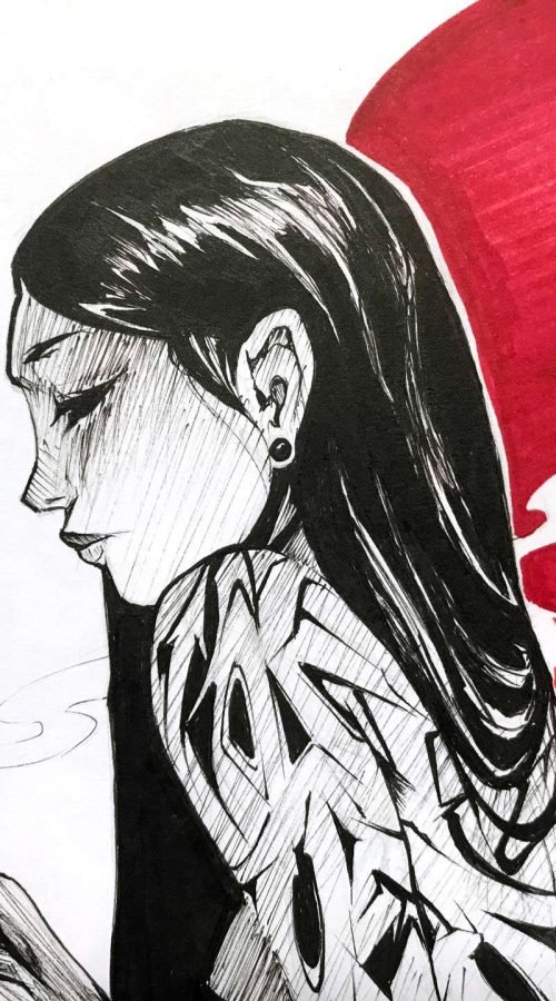 Ilustración de fantasía inspirada en ideas propias