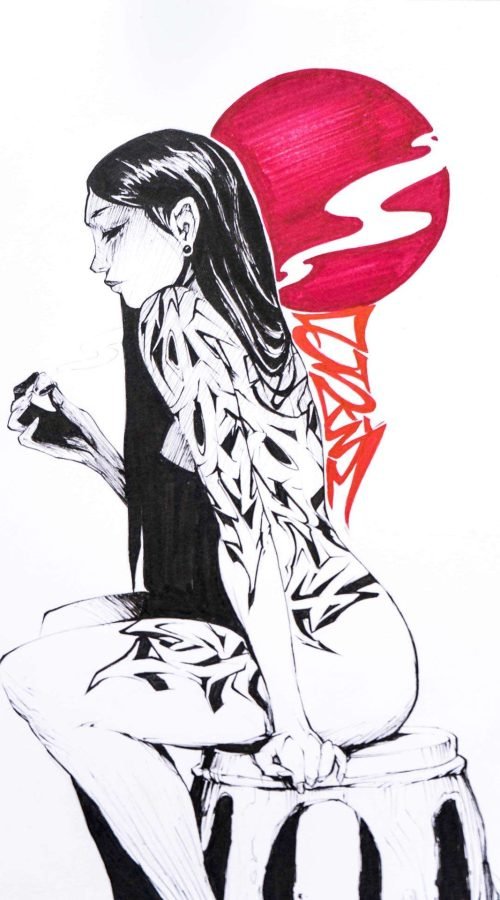 Ilustración de fantasía inspirada en ideas propias