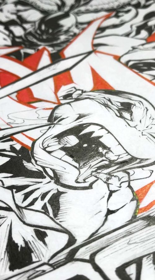 Ilustración fantástica personalizada con personajes únicos