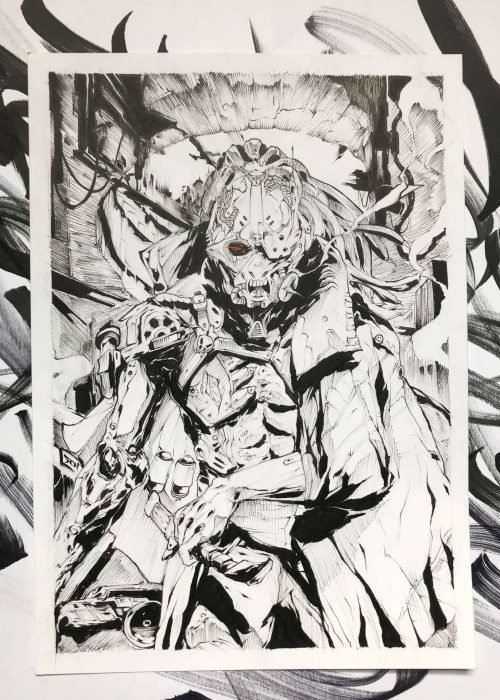 Diseño artístico estilo graffiti monocromo personalizado