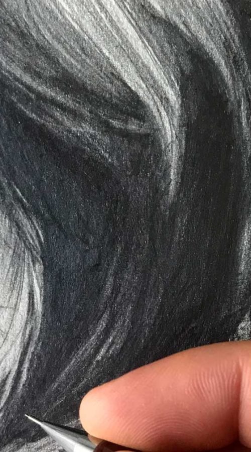 ilustracion retrato personalizado mujer asiatica