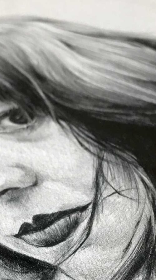 ilustracion retrato personalizado mujer asiatica