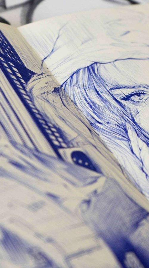 Retrato personalizado boligrafo