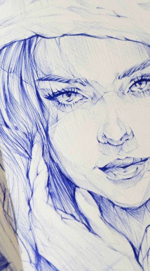 Retrato personalizado boligrafo