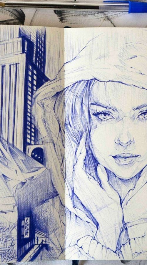 Retrato personalizado boligrafo