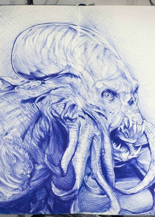 Retrato personalizado pulpo