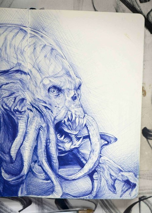 Retrato personalizado pulpo