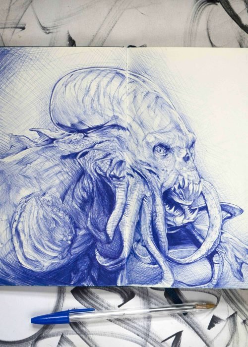 Retrato personalizado pulpo