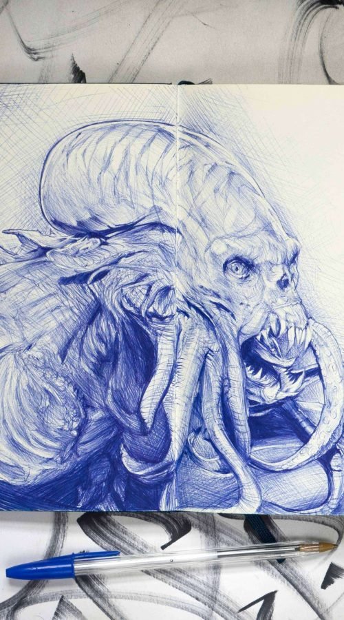 Retrato personalizado pulpo