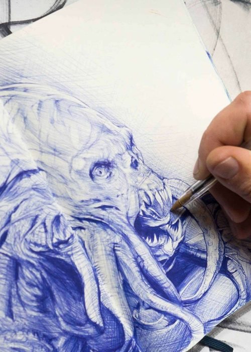 Retrato personalizado pulpo