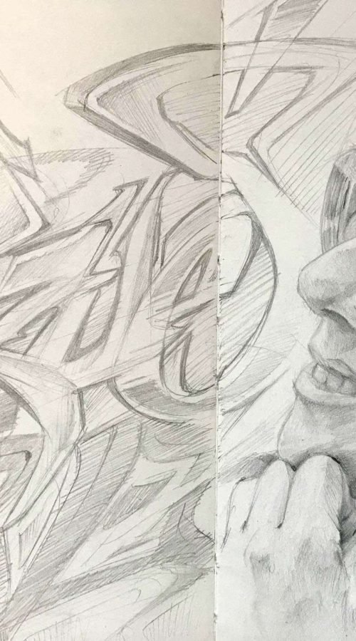 Dibujo personalizado a lápiz basado en fotografía