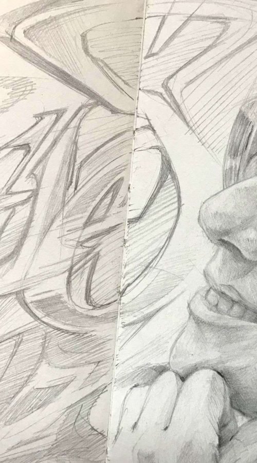 Dibujo personalizado a lápiz basado en fotografía