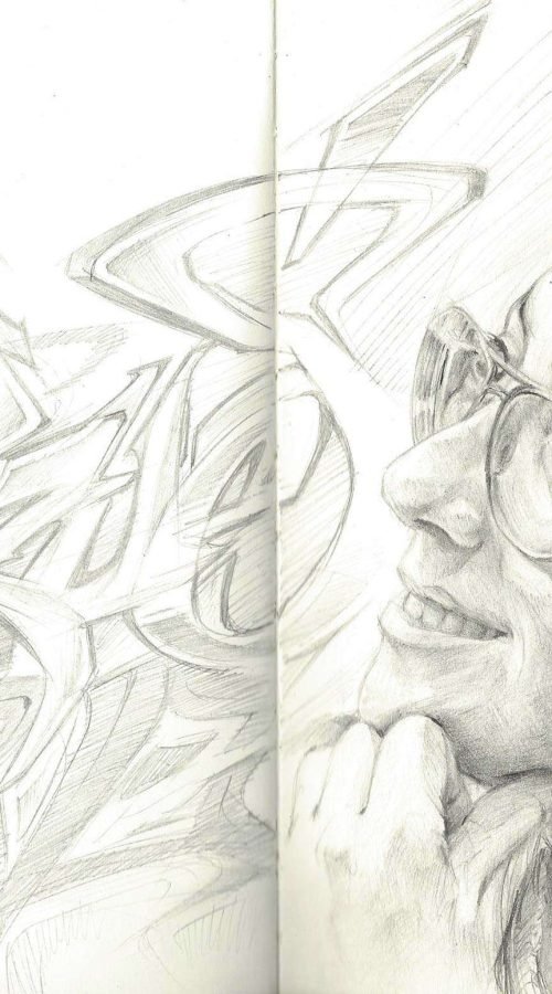 Dibujo personalizado a lápiz basado en fotografía