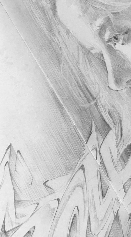 Retrato realista personalizado a lápiz