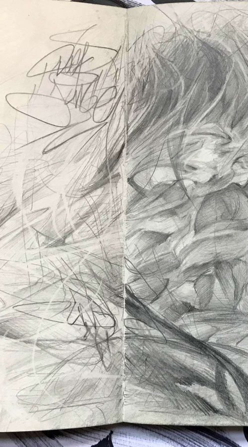 Retrato personalizado sobre cuaderno Moleskine