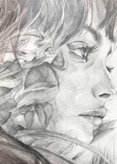 Retrato personalizado sobre cuaderno Moleskine