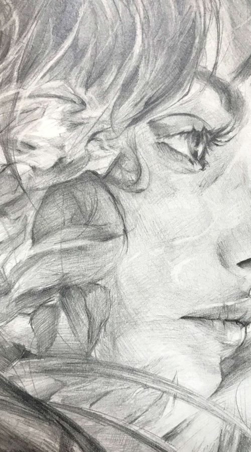 Retrato personalizado sobre cuaderno Moleskine