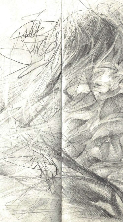 Retrato personalizado sobre cuaderno Moleskine