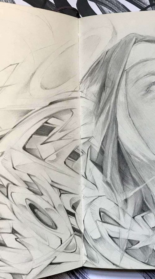 Retrato a lápiz personalizado para regalar