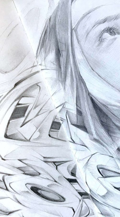 Retrato a lápiz personalizado para regalar