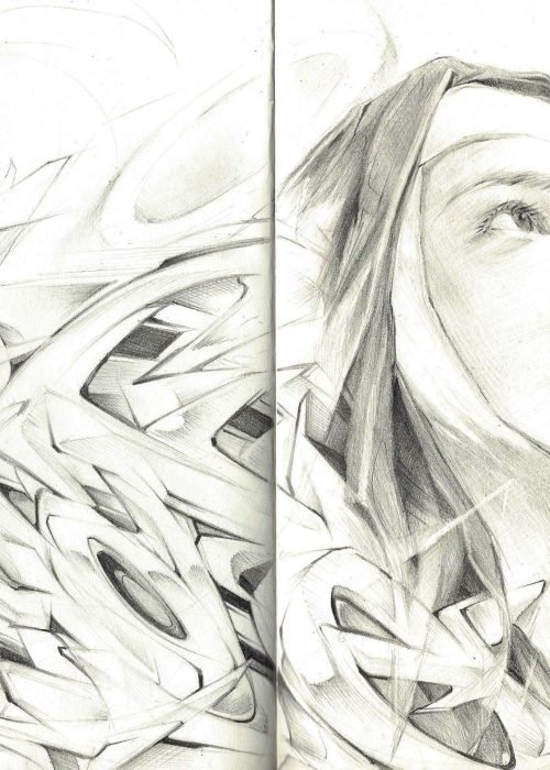 Retrato a lápiz personalizado para regalar