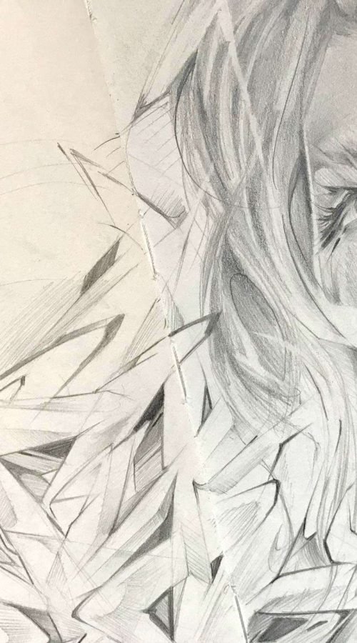 Retrato emocional a lápiz personalizado