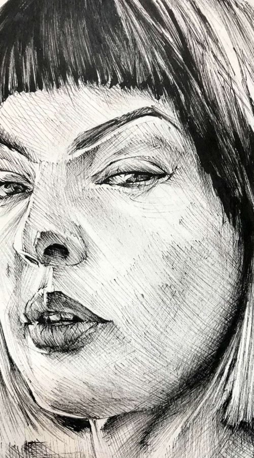 Ilustración de actor o personaje secundario personalizada