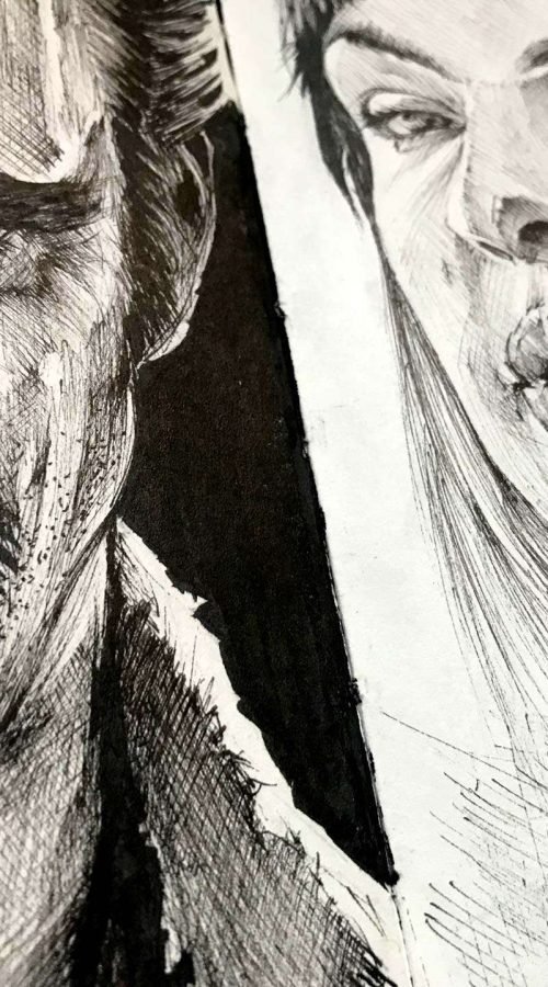 Ilustración de actor o personaje secundario personalizada