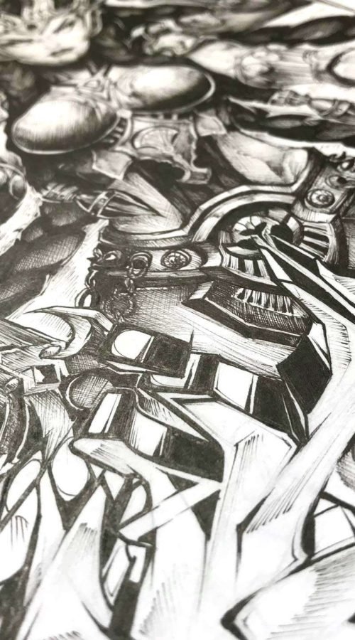 ilustraciones-y-dibujos-comics-diosa-kali-lapiz-5-