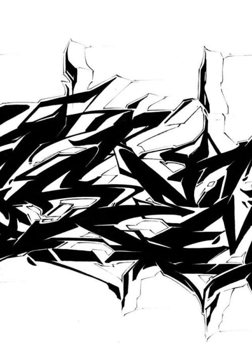 Letras graffiti con estilo urbano formando abecedario