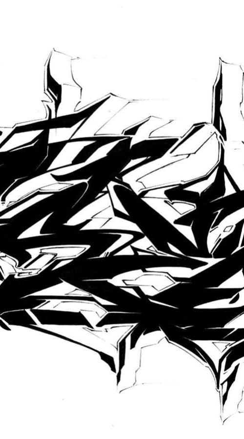 Letras graffiti con estilo urbano formando abecedario