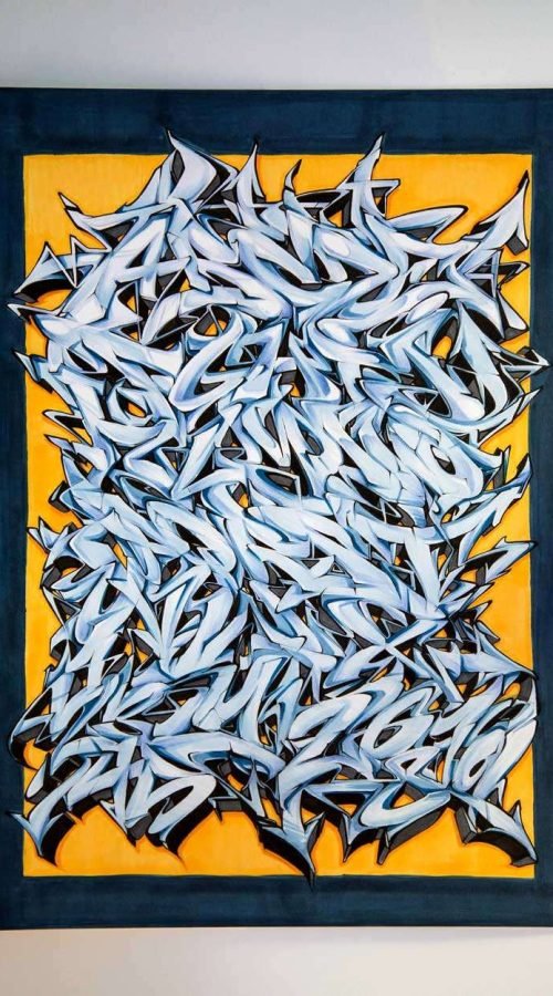 abecedario graffiti con diseño colorido