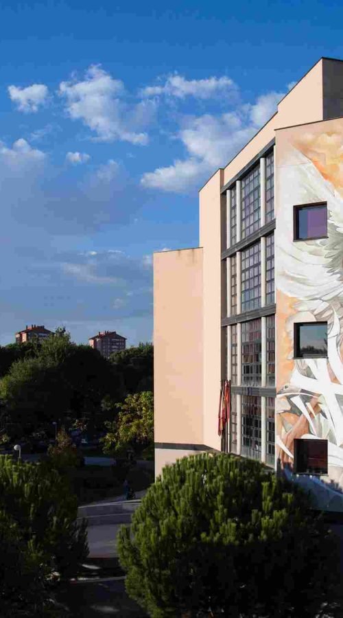 Mural de gran formato para institución pública en Madrid: