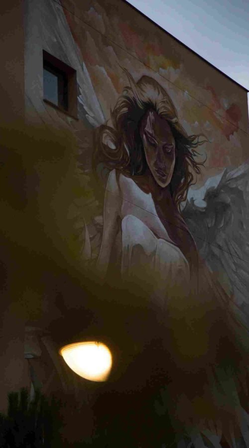 Mural de gran formato para institución pública en Madrid: