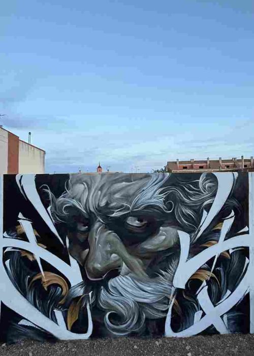 Mural ganador Manchagraff en Malagón