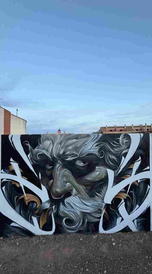 Mural ganador Manchagraff en Malagón