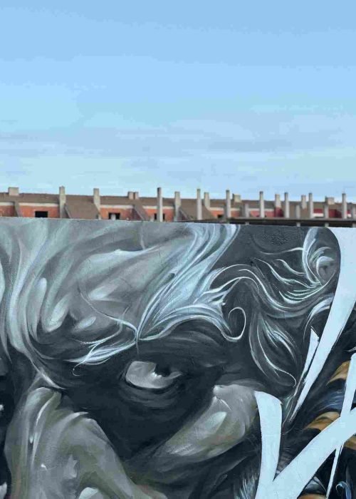 Mural ganador Manchagraff en Malagón