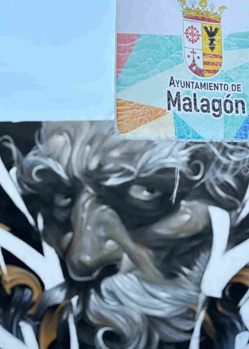 Mural ganador Manchagraff en Malagón
