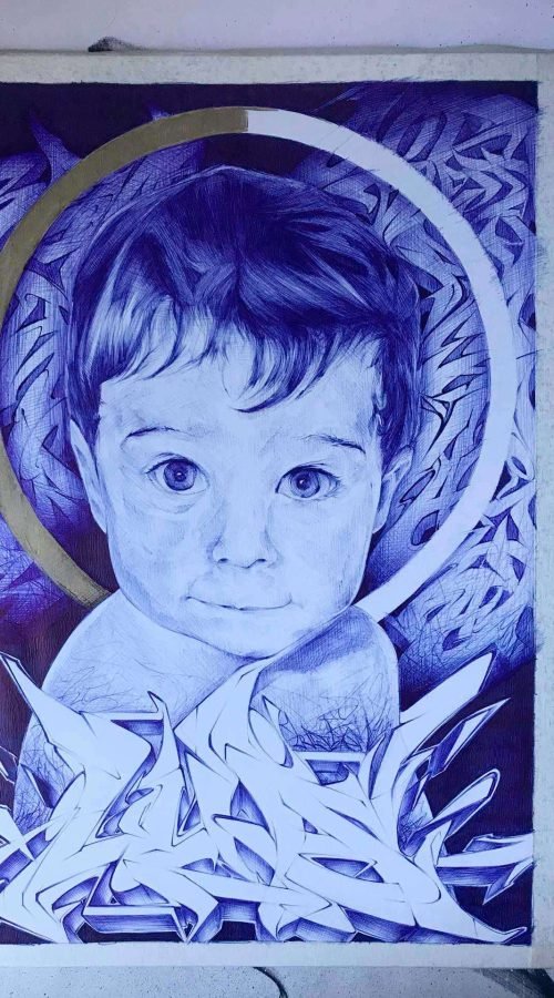 Retrato personalizado bebe