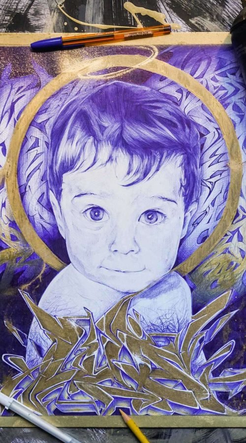 Retrato personalizado bebe