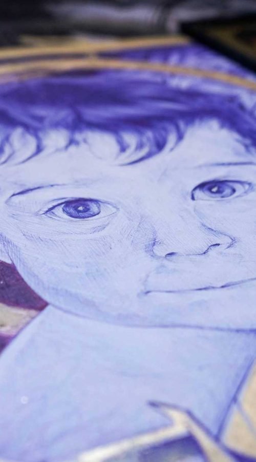 Retrato personalizado bebe