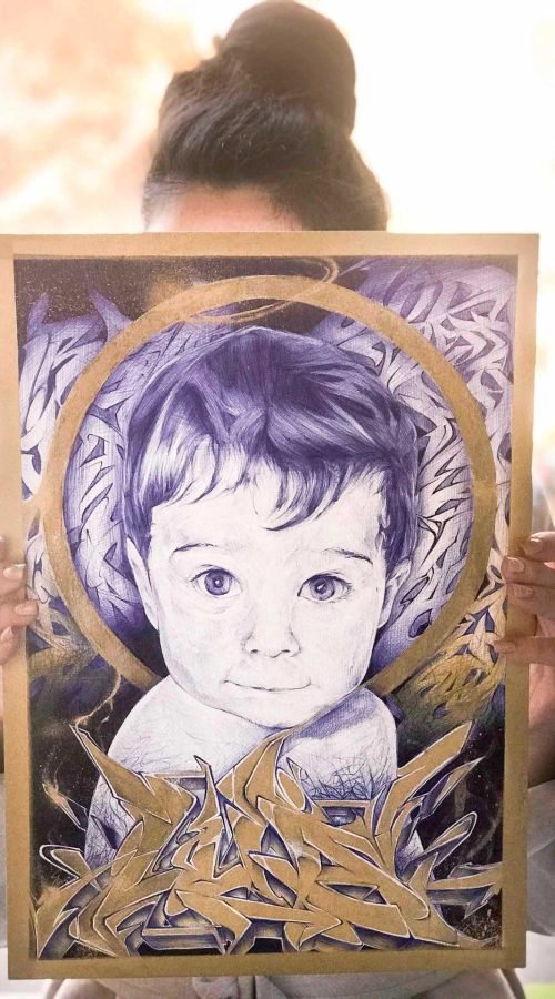 Retrato personalizado bebe