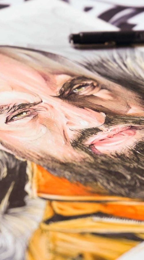 Retrato personalizado a color