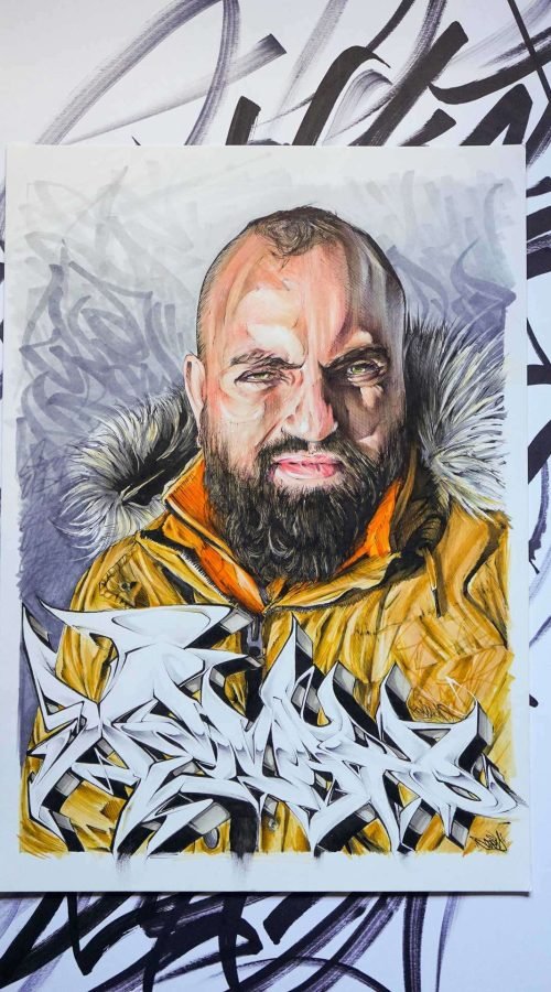 Retrato personalizado a color