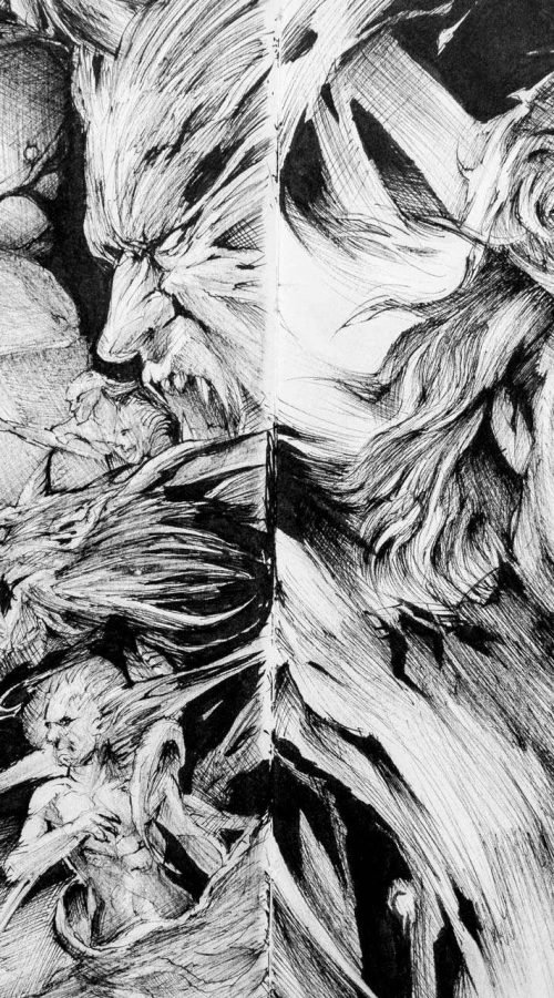 Ilustración personalizada de Darth Vader estilo Star Wars