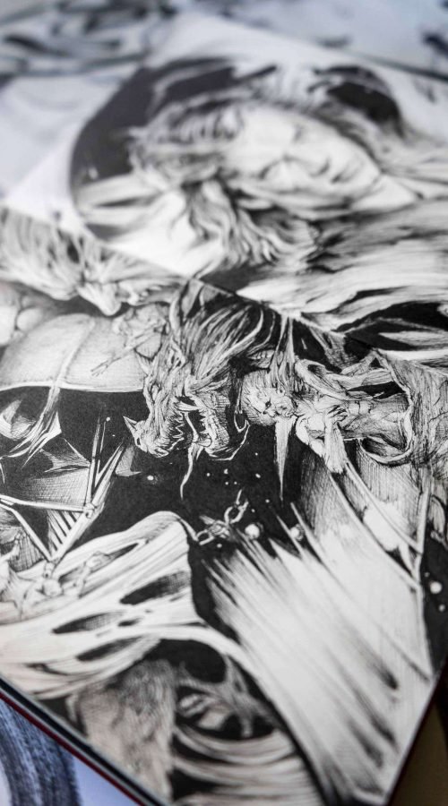 Ilustración personalizada de Darth Vader estilo Star Wars