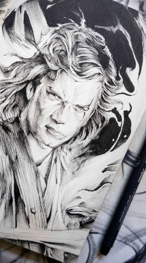 Ilustración personalizada de Darth Vader estilo Star Wars