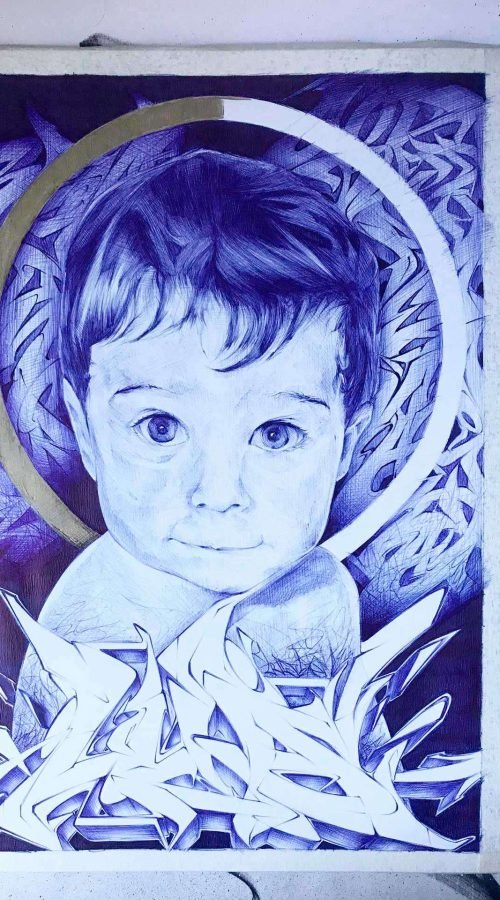 Retrato personalizado bebe